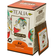 Tealia Ceylon Cinnamon Chai (20 Pyramid Envelope Sachets) 40g